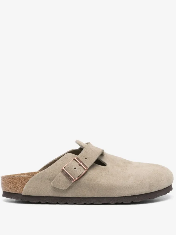 Birkenstock Boston in camoscio